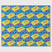 PopArt Yellow Kassettenpapier Geschenkpapier (Flach)