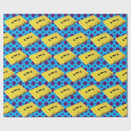 PopArt Yellow Kassettenpapier Geschenkpapier (Flach)