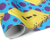 PopArt Yellow Kassettenpapier Geschenkpapier (Rolleneckpunkt)