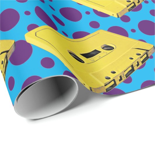 PopArt Yellow Kassettenpapier Geschenkpapier (Rolleneckpunkt)