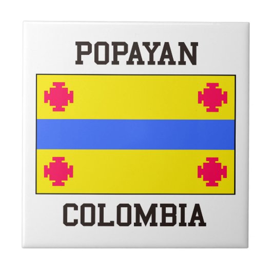 Popayan Kolumbien Fliese (Vorderseite)
