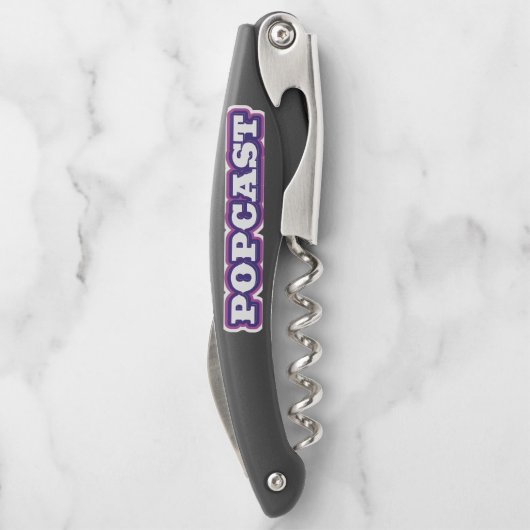 POPCAST-Korkenschraube Kellnermesser (Rückseite)