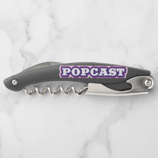 POPCAST-Korkenschraube Kellnermesser (Rückseite)
