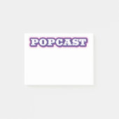 POPCAST-Nachhinweise Post-it Klebezettel (Vorderseite)