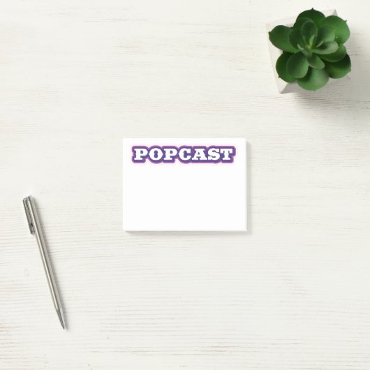 POPCAST-Nachhinweise Post-it Klebezettel (Büro)