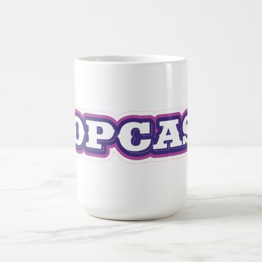 POPCAST-Tasse 15 oz Kaffeetasse (Mittel)