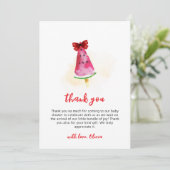 Popcicis ready to Pop Ice Cream Baby Shower Dankeskarte (Stehend Vorderseite)