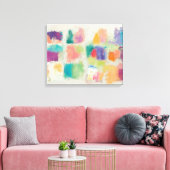 Popcles Horizontal Stone Abstrakt Print Leinwanddruck (Insitu (Wohnzimmer))