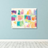Popcles Horizontal Stone Abstrakt Print Leinwanddruck (Insitu (Holzboden))