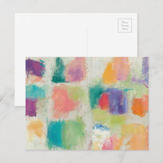 Popcles Horizontal Stone Abstrakt Print Postkarte (Vorne/Hinten)