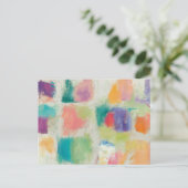 Popcles Horizontal Stone Abstrakt Print Postkarte (Stehend Vorderseite)