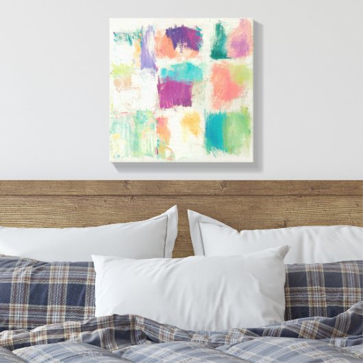 Popcles II Stone Abstrakt Print | Mike Schick Leinwanddruck (Insitu (Schlafzimmer))