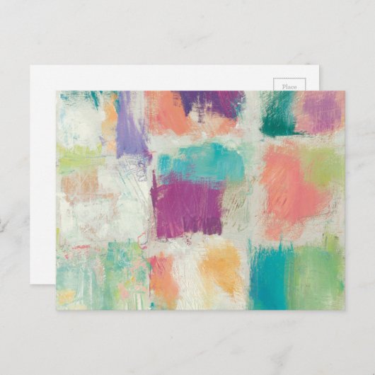 Popcles II Stone Abstrakt Print | Mike Schick Postkarte (Vorne/Hinten)