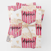 Popcorn 3 pack Geschenkwrap Geschenkpapier Set (Beispiel)