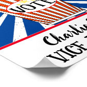 Popcorn-Abstimmung" Fun School Election Poster (Ecke)