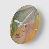 Popcorn Anime Abstrakt Runde Wanduhr (Winkel)