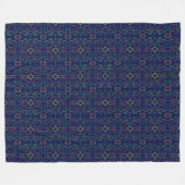 Popcorn Anime Blau Geometrisch  Fleecedecke (Vorderseite (Horizontal))