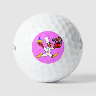 Popcorn Anime Chef Ducky Kazoo rosa Golfbälle