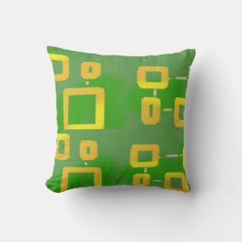 Popcorn Anime Future Retro Green Throw Kissen