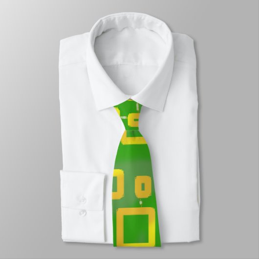 Popcorn Anime Green Candy Neck Tie Krawatte (Gebunden)