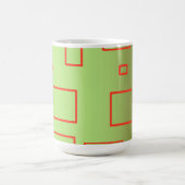 Popcorn Anime Green Red Rectangle Kaffeetasse (Mittel)