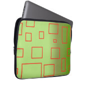 Popcorn Anime Green Red Rectangle Laptopschutzhülle (Vorne Rechts)