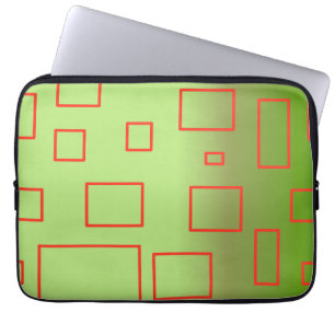 Popcorn Anime Green Red Rectangle Laptopschutzhülle