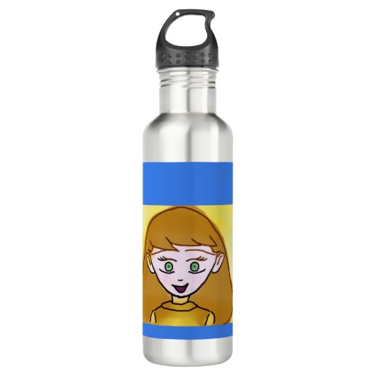 Popcorn Anime Merry Cartoon Thema Wasser Flasche Edelstahlflasche (Vorderseite)
