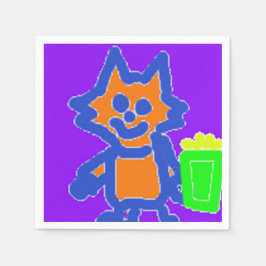 Popcorn Anime Paper Napkins Serviette