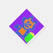 Popcorn Anime Paper Napkins Serviette (Ecke)