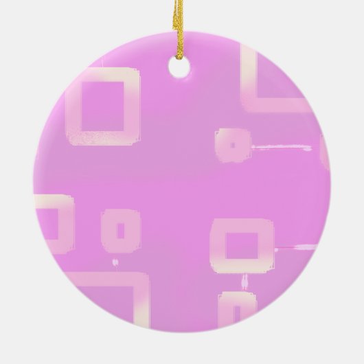 Popcorn Anime Pink Stripe Ornament (Hinten)