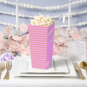 Popcorn Anime Pink Stripe Popcorn Anime Favor Box Geschenkschachtel
