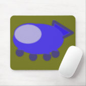 Popcorn Anime Puppy Spaceship Mousepad (Mit Mouse)