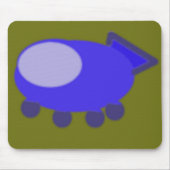 Popcorn Anime Puppy Spaceship Mousepad (Vorne)