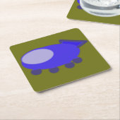 Popcorn Anime Puppy Spaceship Paper Untersetzer (angewinkelt)