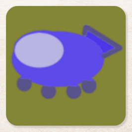 Popcorn Anime Puppy Spaceship Paper Untersetzer