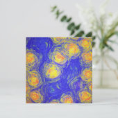 Popcorn Art Einladung (Stehend Vorderseite)