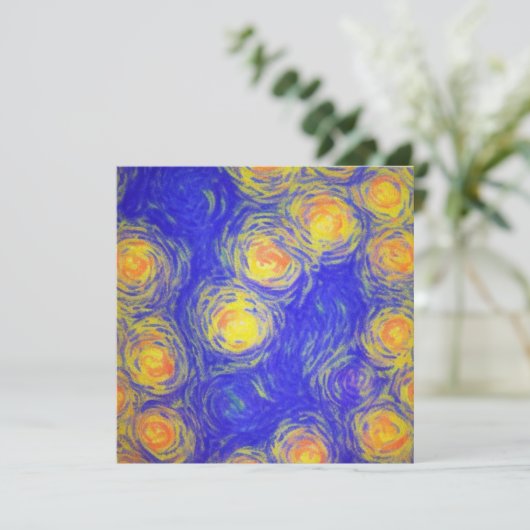 Popcorn Art Einladung (Stehend Vorderseite)