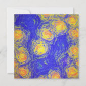 Popcorn Art Einladung (Vorderseite)