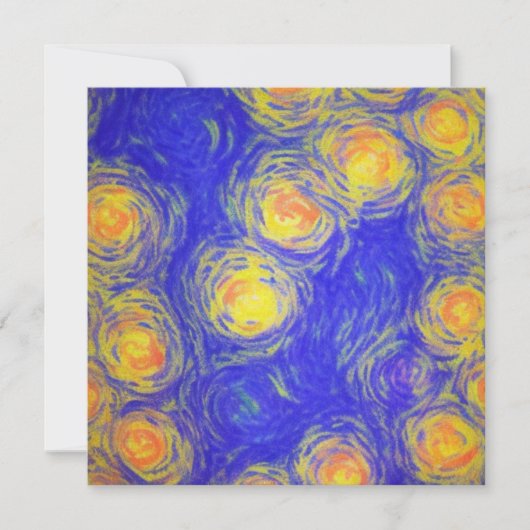 Popcorn Art Einladung (Vorderseite)