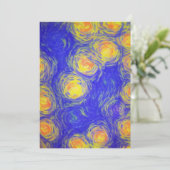 Popcorn Art Einladung (Stehend Vorderseite)