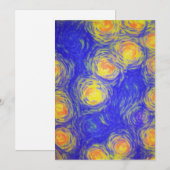 Popcorn Art Einladung (Vorne/Hinten)