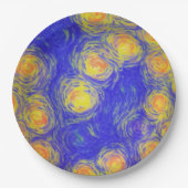 Popcorn Art Pappteller (Vorderseite)