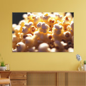 Popcorn auf Nah Leinwanddruck (Insitu (Wohnzimmer))