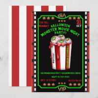 Popcorn-Augen Halloween-Schreckensnacht-Film