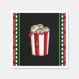 Popcorn-Augen Halloween-Schreckensnacht-Partygesch Serviette