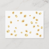 Popcorn Baby Dusche Begleitkarte (Rückseite)