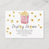 Popcorn Baby Dusche Begleitkarte (Vorderseite)