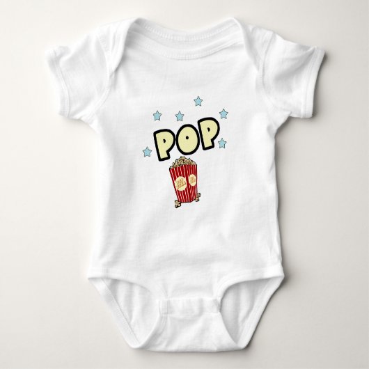 Popcorn Baby Strampler (Vorderseite)