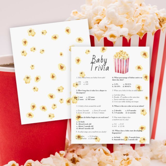 Popcorn - Baby Trivia | Baby Shower Game (Von Creator hochgeladen)